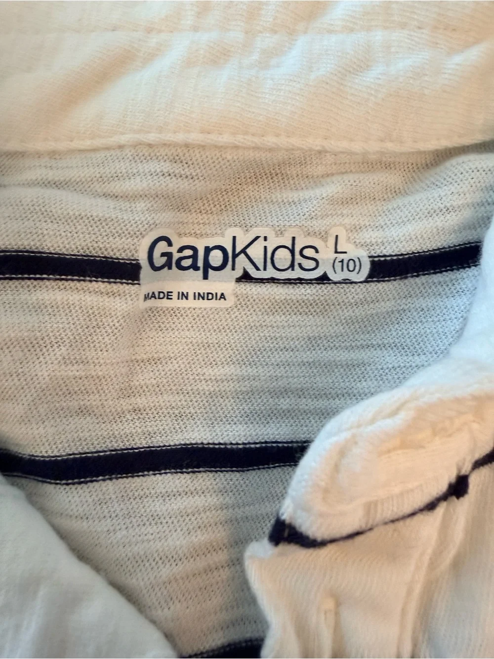 GapKids Striped Rugby Polo Shirt – Boys Size 10